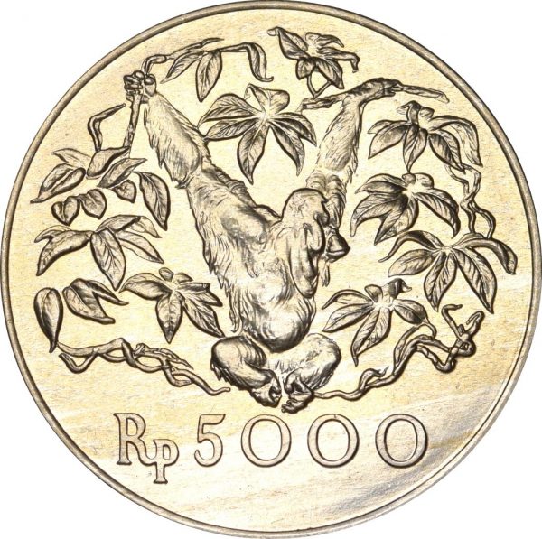 Ινδονησία Indonesia 5000 Rupees 1974 Orangutan Conservation