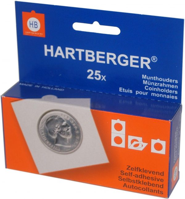 Χαρτονάκια Νομισμάτων Θήκες Hartberger Αυτοκόλλητα 15,0mm Νο 0