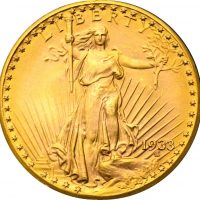 United States 1933 Saint Gaudens Gold $20 Double Eagle
