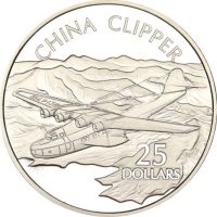 Solomon Islands Silver 1 Oz 25 Dollars 1973 China Clipper