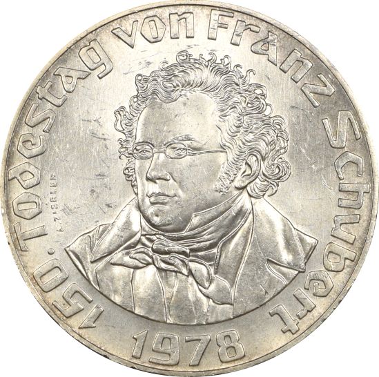 Αυστρία Austria 50 Schilling Silver 1978 Franz Schubert