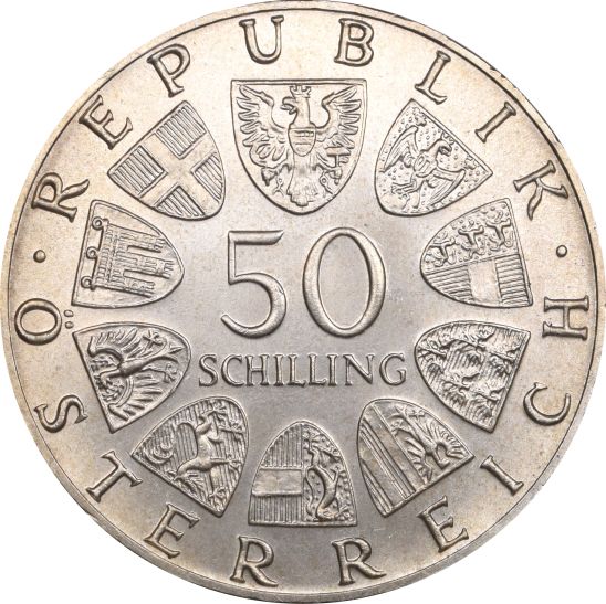 Αυστρία Austria 50 Schilling Silver 1978 Franz Schubert