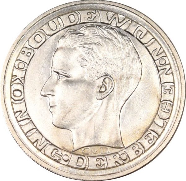 Βέλγιο Belgium 5 Francs 1958 Silver Gem Uncirculated