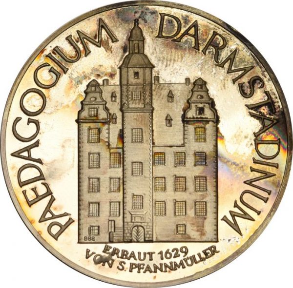Γερμανία Germany Silver Medal Altes Paedagogin Darmstadi 1976
