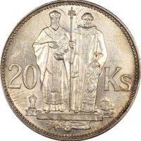 Σλοβακία Slovakia 20 Korun 1941 Silver Brilliant Uncirculated