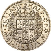 Νέα Ζηλανδία New Zealand Half Crown 1933 Silver High Grade