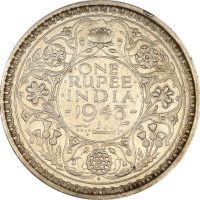 Ινδία India 1 Rupee 1943 Silver High Grade