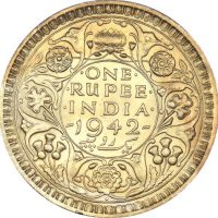 Ινδία India 1 Rupee 1942 Silver High Grade