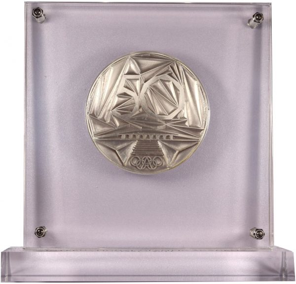 International Olympic Academy Medal 1961 - 2011 In Plexiglass Case