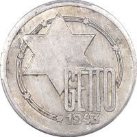 Πολωνία Poland 10 Marks 1942 Lodz Ghetto PCGS AU53