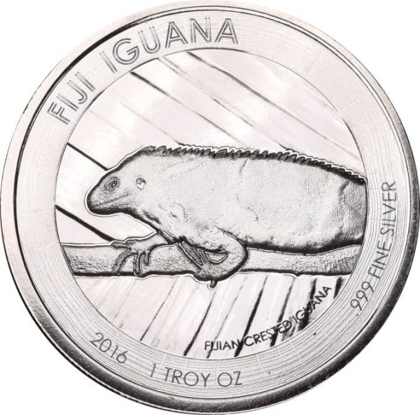 Φίτζι Fiji 1 Dollar 2016 Silver 1 Troy Oz Fiji Iguana