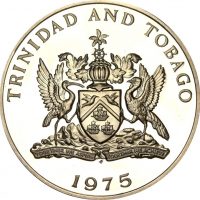 Trinidad And Tobago 1975 Silver Proof 10 Dollar 35 grams