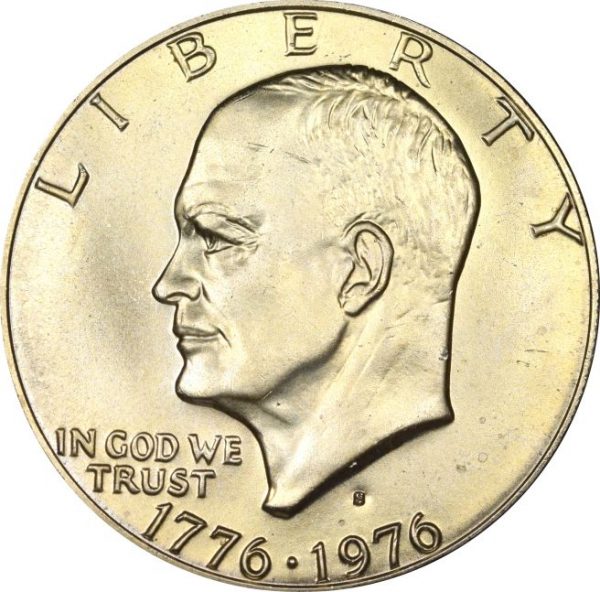United States Silver Eisenhower Bicentenial Dollar 1776-1976