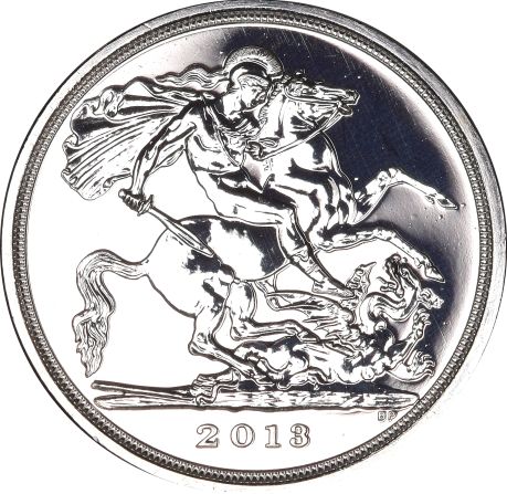 Great Britain 2013 St George and the Dragon £20 Twenty Pound Silver