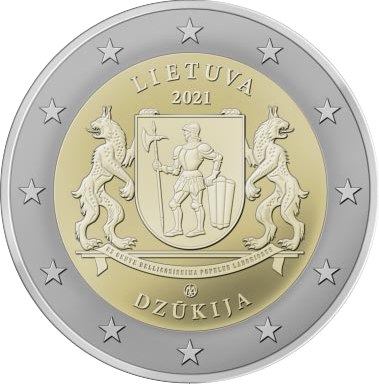 Λιθουανία Lithuania 2 Ευρώ 2021 Dzūkija