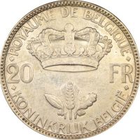 Βέλγιο Belgium 20 Francs 1935 Silver Leopold III