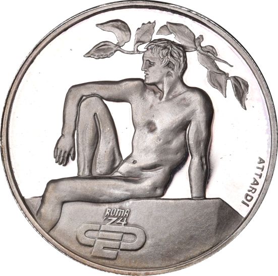 Ιταλία Italy 1974 Silver Medal European Atletics Championship