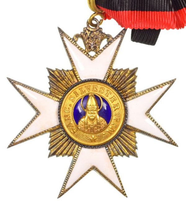 Βατικανό Vatican Order Of St Sylvester Commandor 1st Class Badge