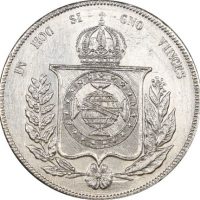 Βραζιλία Brazil 1000 Reis 1860 Silver High Grade