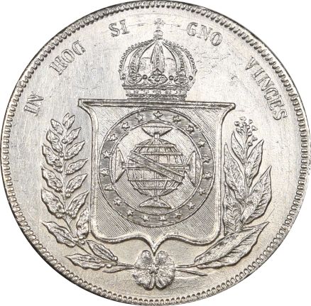 Βραζιλία Brazil 1000 Reis 1860 Silver High Grade