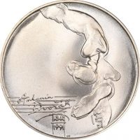 Czechoslovakia 100 Korun 1991 Antonin Dvorak Silver Uncirculated