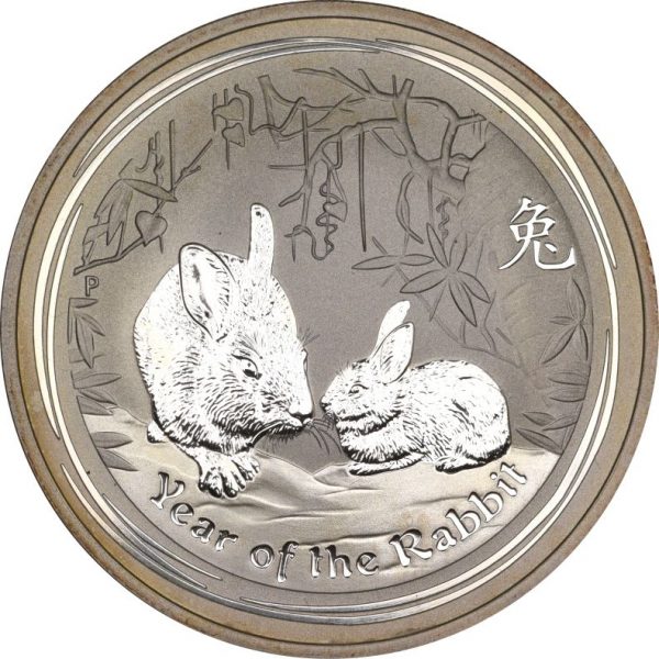 Australia 1 Dollar Silver Proof 1 Oz 2001 Year Of the Rabbit