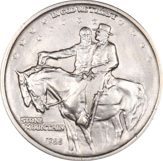 United States Silver Commemorative Half Dollar 1925 Stone Mountain