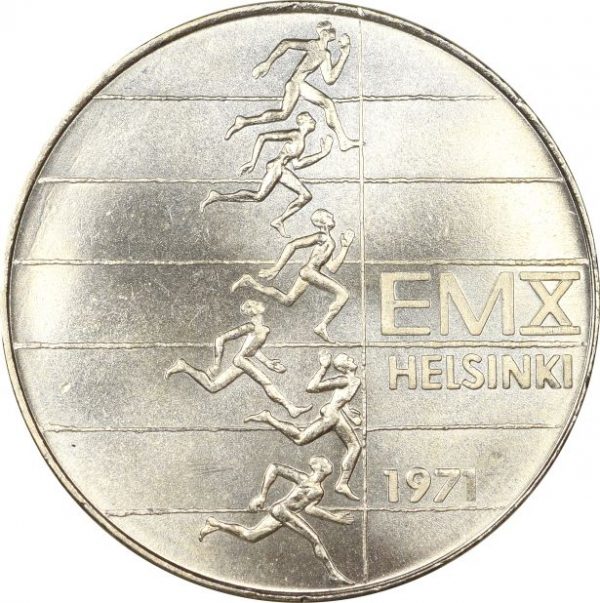 Φινλανδία Finland 10 Markkaa 1971 Silver European Athletics