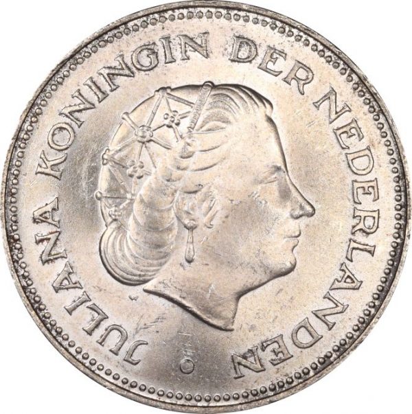 Netherlands 10 Gulden Silver 1970 Uncirculated Condition