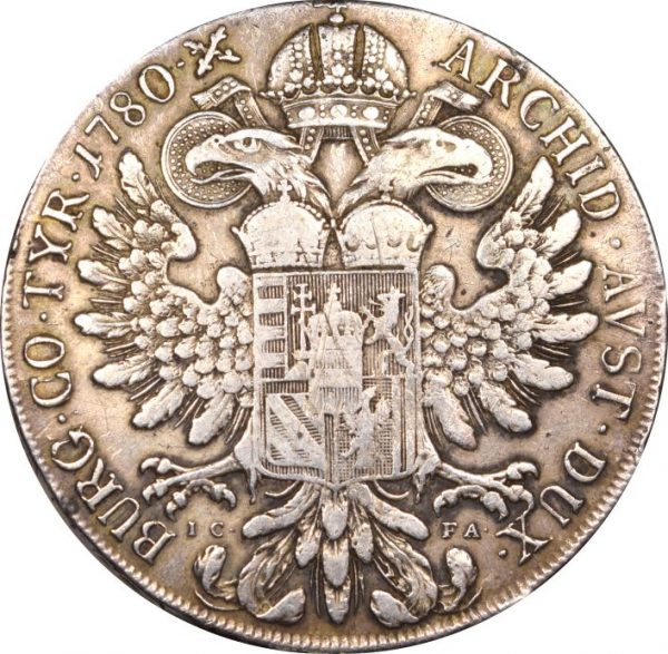 Austria Maria Theresa Taler 1780 ICFA Dav 1117 Vienna Mint