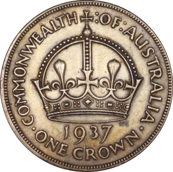 Αυστραλία Australia One Crown 1937 Silver High Grade