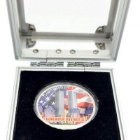 United States Silver Dollar 1 Oz 2002 Colorized September 11 2001