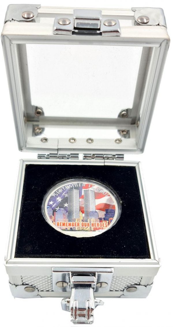United States Silver Dollar 1 Oz 2002 Colorized September 11 2001