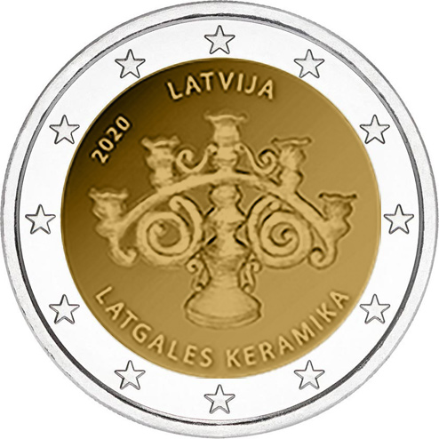 Λετονία Latvia 2 Ευρώ 2020 Latgalian Ceramics