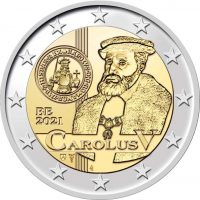 Βέλγιο 2 Ευρώ 2021 100 500 Years Οf Carolus V Ιn Coincard