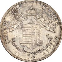 Ουγγαρία Hungary 1 Forint 1868 Silver Lustrous Uncirculated