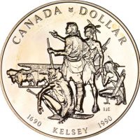 Καναδάς Canada 1 Dollar 1990 Silver Kelsey
