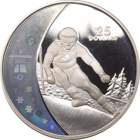 Καναδάς Canada 25 Dollars 2007 Silver Olympics 2010 Vancouver