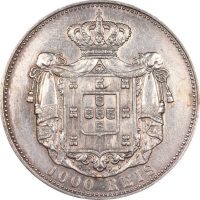 Πορτογαλία Portugal 1000 Reis 1899 Silver Carlos I