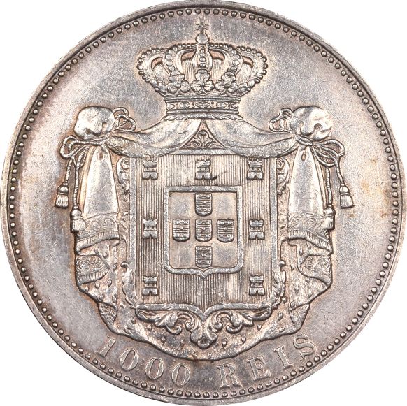 Πορτογαλία Portugal 1000 Reis 1899 Silver Carlos I