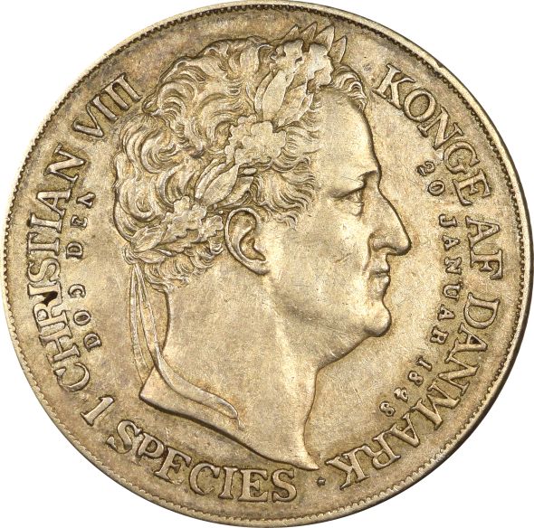 Δανία Denmark 1 Speciedaler 1848 Christian VIII And Frederick VII