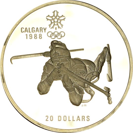 Canada 20 Dollars 1986 Silver Calgary Olympic Games