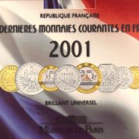 France 2000 Official Complete Year Set Of Circulation Coins