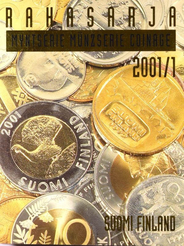 Finland 2001 Official Complete Year Set Of Circulation Coins