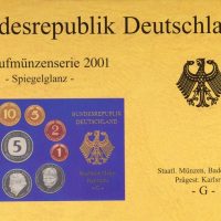 Germany 2001 G Official Complete Year Proof Set Of Circulation Coins