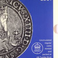 Sweden 2001 Official Complete Year Set Of Circulation Coins