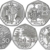 British Royal Mint British Military Set 2019 50 Pence Set