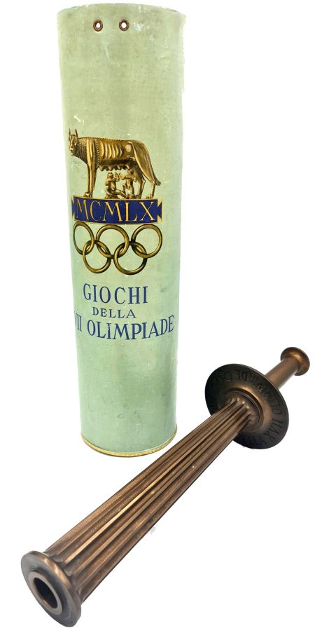 Ολυμπιακή Δάδα Rome 1960 Olympic Torch With Original Holding Box!