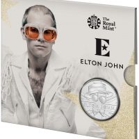British Royal Mint Elton John 2020 £5 Brilliant Uncirculated