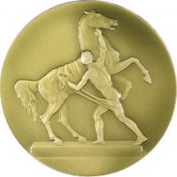 Russia Medal Depicting A Horse From Anichikov Bridge Leningrad Circ. 1958